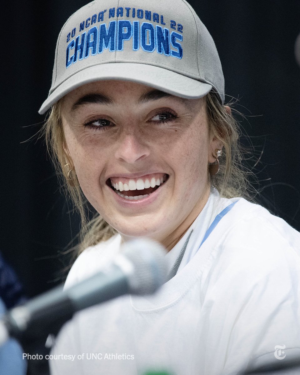 nytimes's tweet photo. From @TheAthletic: Erin Matson is Division I's youngest head coach in any sport. The "Michael Jordan of field hockey" is coaching her teammates at 23, one year after she led UNC to the national title. https://t.co/vbTrzpL9fP https://t.co/Y9zSkdhRRS