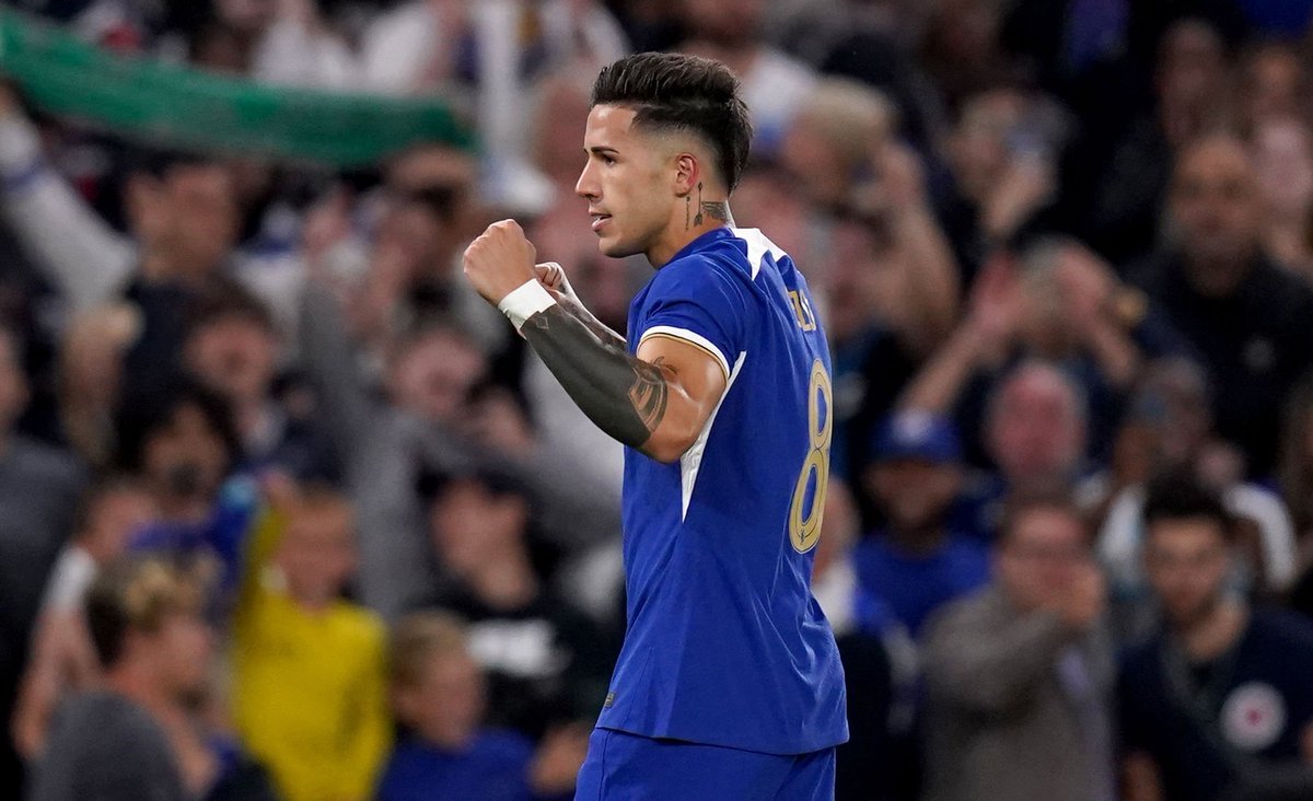 Blue_Footy's tweet photo. Enzo Fernandez: "My move to Chelsea was very great. I always said that playing in the Premier was my dream. I am very grateful to Chelsea for the opportunity." https://t.co/i4xIgmKS4m