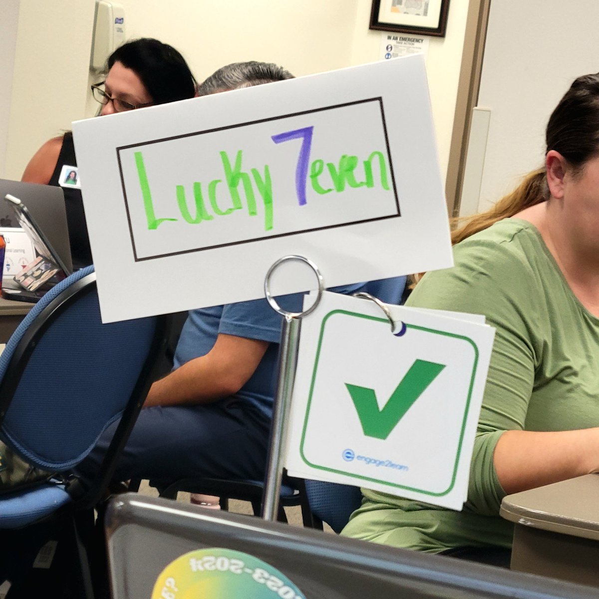 TeachKimrey's tweet photo. Learning and planning today with Team Lucky 7even! @Plano_Schools @pisdtech @engage_learning https://t.co/yuKqByykBr