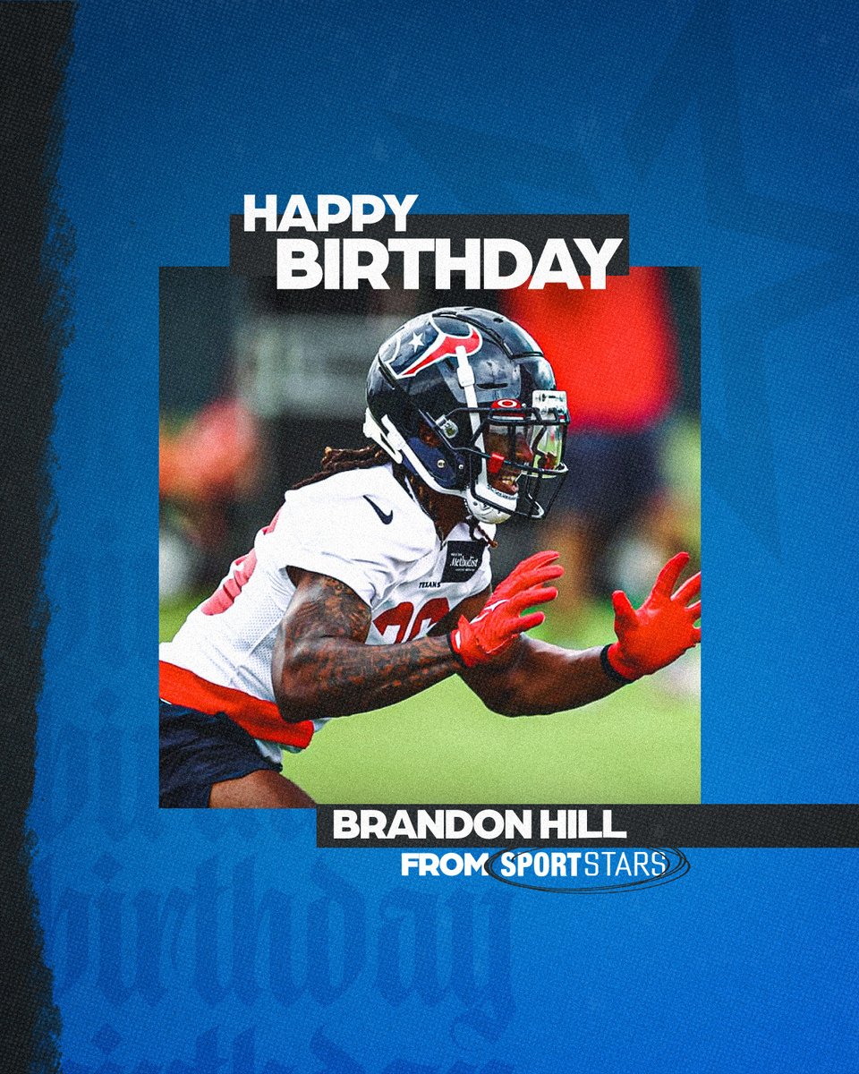 Happy Birthday to @HoustonTexans S @brandonhill_6 !! #SportstarsFamily #AnotherYearStronger