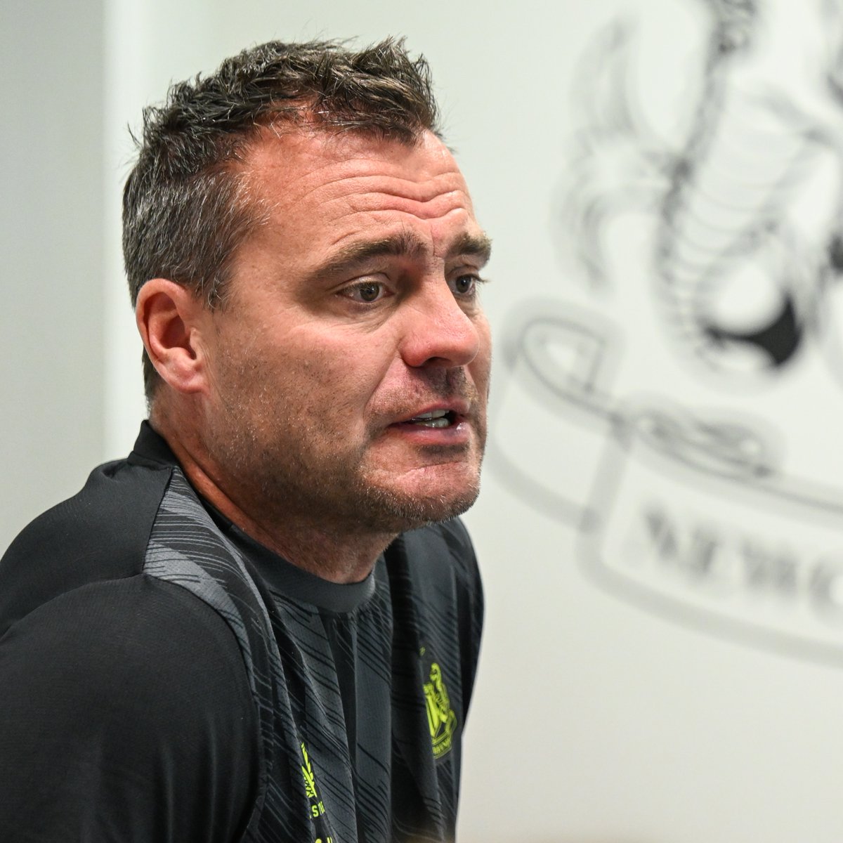 NUFC's tweet photo. Newcastle United is sending love and best wishes to Steve Harper and his family after the club's Academy director suffered a subarachnoid haemorrhage on Monday.

The club is pleased to report that Steve is awake and recovering well in hospital. 

⚫️⚪️