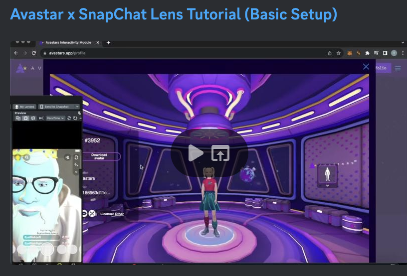 ATTENTION TELEPORTER ENGINEERS AND REPLICANT SCIENTISTS: 🚀 Want to use your 3D @AvaStarsNFT VRM as a @Snapchat filter? @0xLing_ made a video to show you all how to accomplish this-Check it out! 👀🪐youtube.com/watch?v=aNPFYA… Avastar Ling-your commitment to the cause has been…