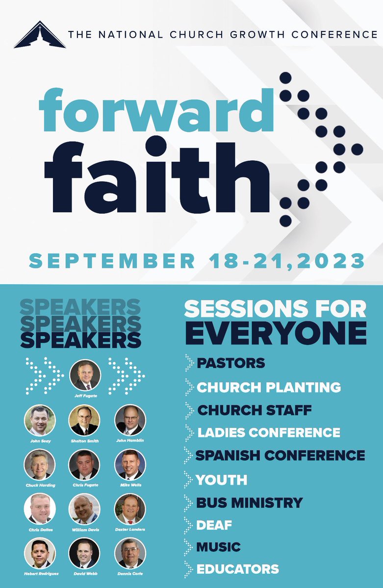 Let me encourage Pastors and church workers to attend this years National Church Growth Conference <a href="/ClaysMillBapt/">Clays Mill Baptist Church</a> September 18-21. Helpful sessions for all areas of church ministry as well as powerful preaching each morning and evening. Come join us!