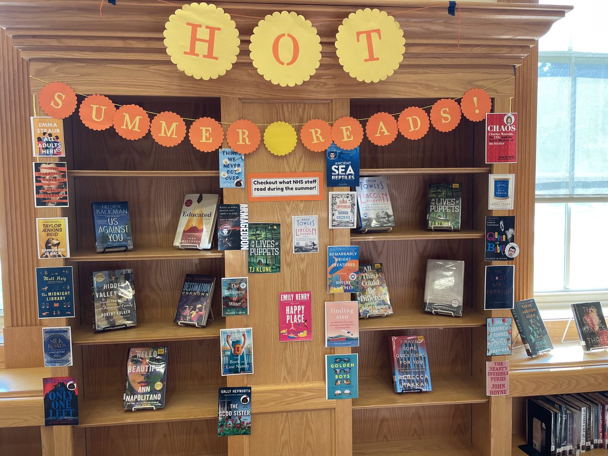 Come check out what our NHS faculty and staff read this summer!