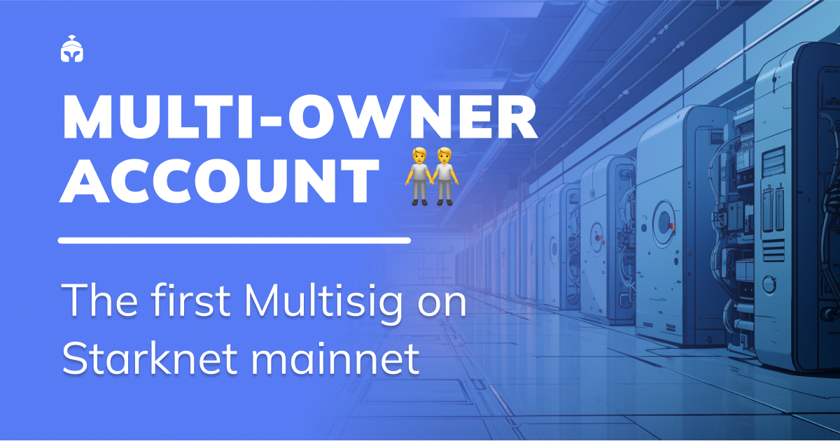 📱New Feature Live on Starknet Mainnet 📱

Braavos’ Multi-Owner Account is the very first signature collaboration tool on Starknet 🧑‍🤝‍🧑

It is the evolution of a multisig wallet where you can utilize the power of account abstraction 📲

Let’s dive in 👇