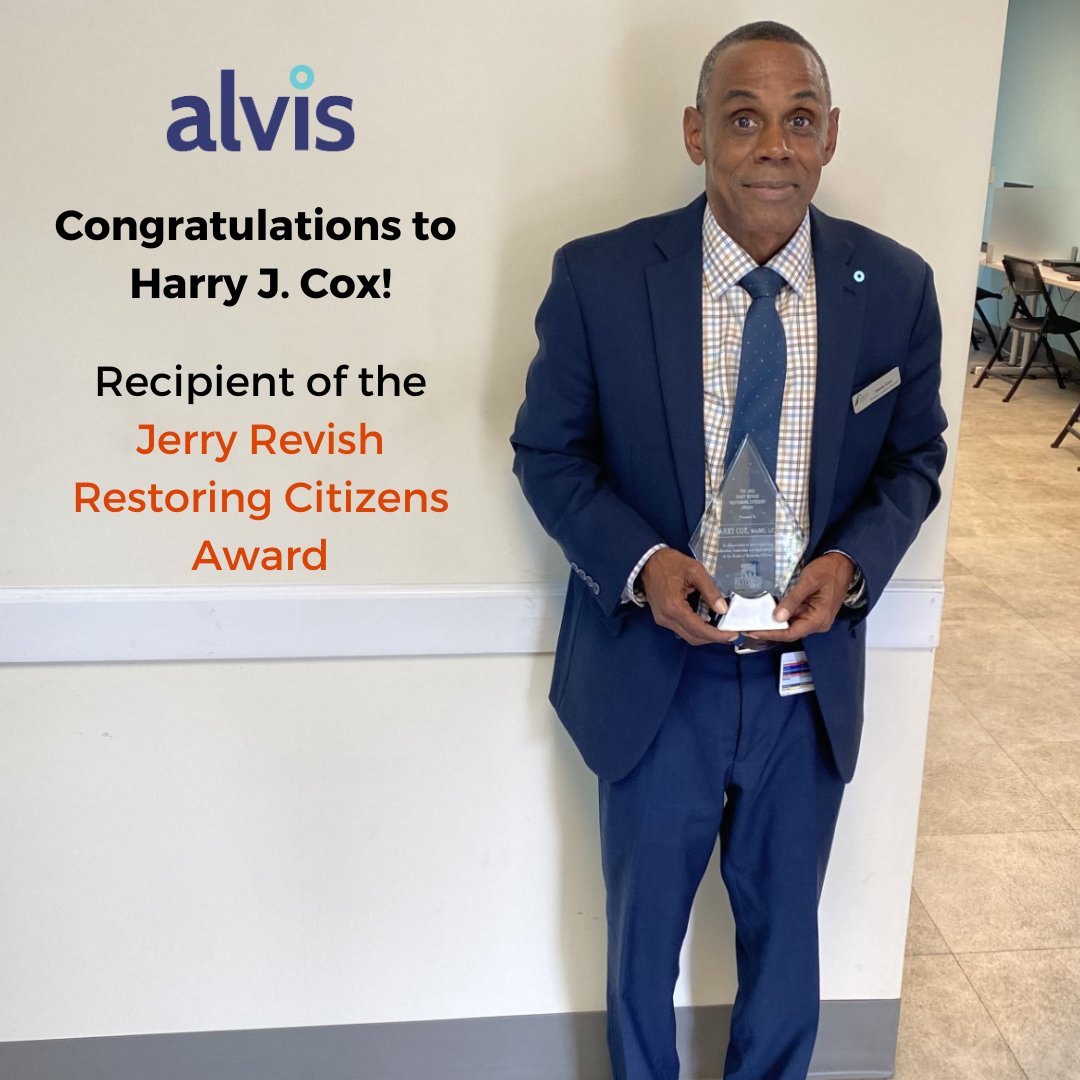 It's National Workforce Development Month!

Congratulations to Harry J. Cox, Program Manager in Alvis' Workforce Development (Reentry) division, for receiving the Jerry Revish Restoring Citizens Award!

#180degreeimpact