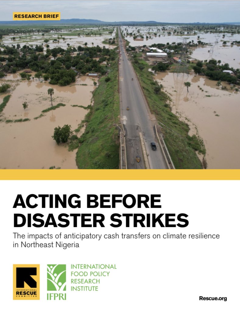 IRC, in collaboration with <a href="/IFPRI/">IFPRI</a> evaluated the effects of early warning systems and anticipatory cash interventions to protect the livelihoods of households in flood-prone areas in Adamawa state. Read the report here: 

calpnetwork.org/wp-content/upl…

/2
