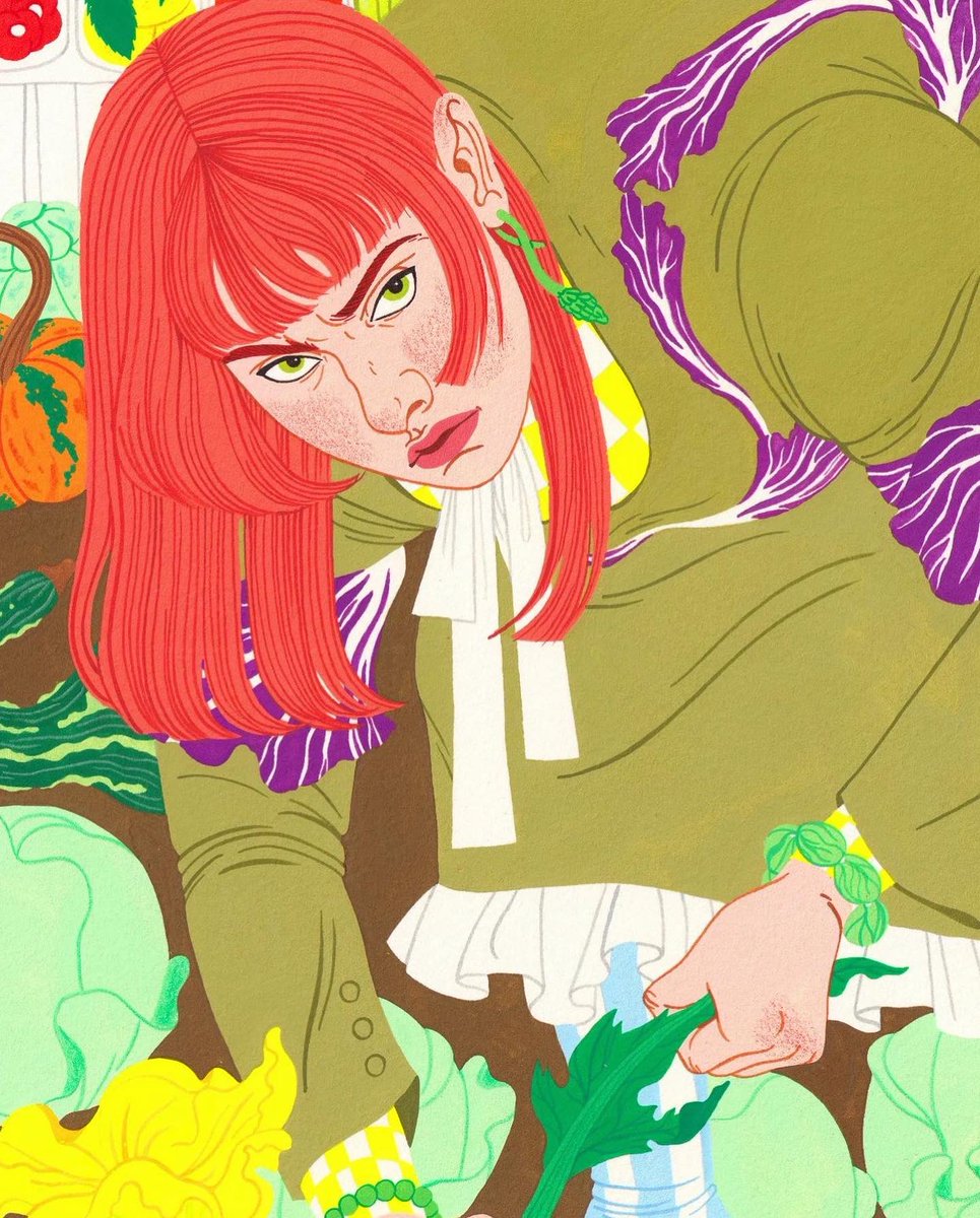 make_poster's tweet photo. ❤️‍🔥Una ilustradora de UK que la rompe con sus piezas realizadas a mano. Que nos invitan a un mundo feminista de placeres, sumisión (?) y mucha cotidianidad excesiva. https://t.co/3W5qontepu