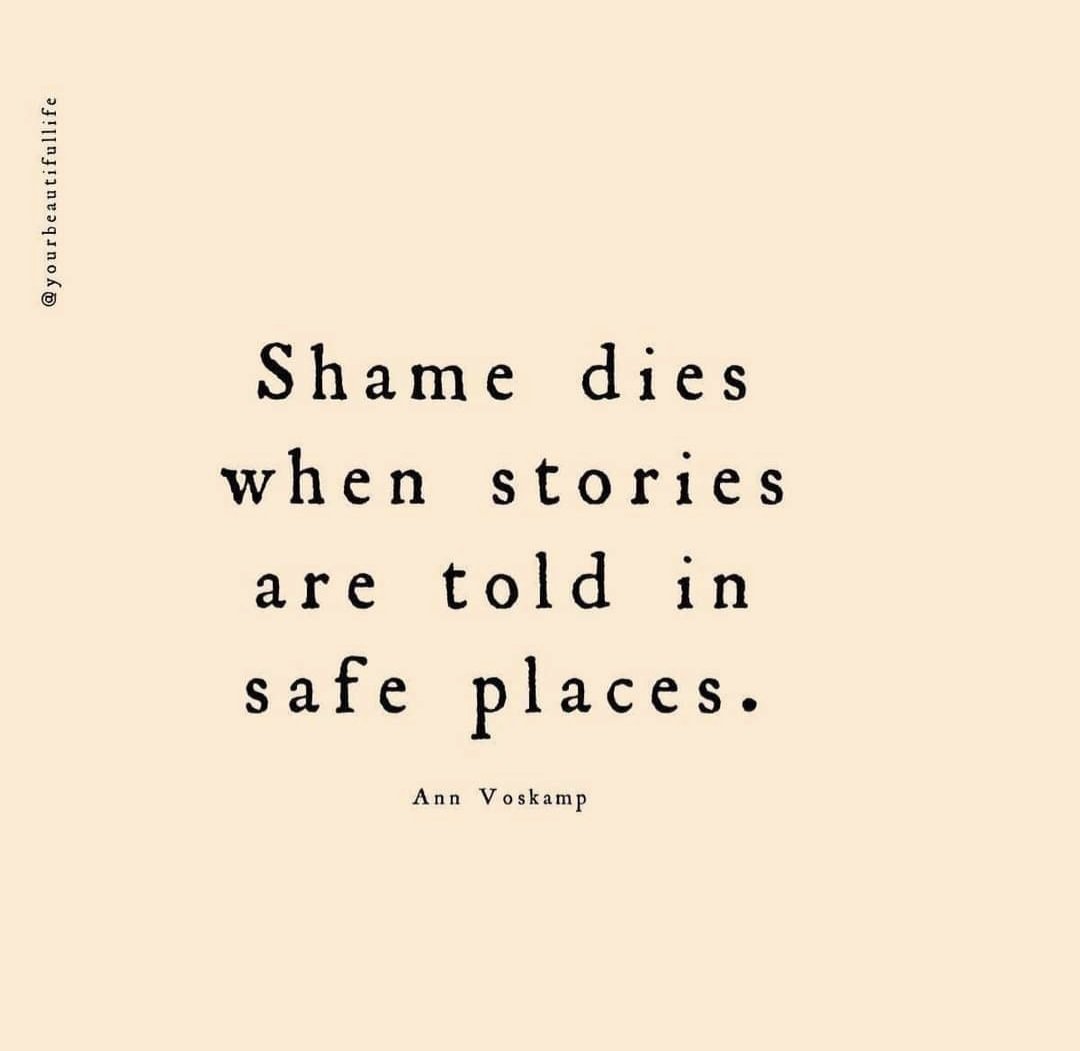 When you find your safe place - your safe people = priceless. #speakyourtruth #ownyourstory #findyourpeople