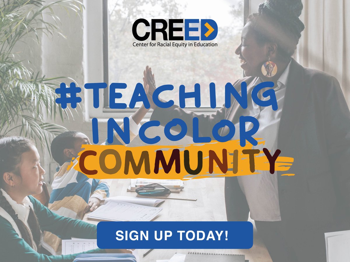 TeachInColorNC's tweet image. Hey #NCteachers of color👋🏿 As you get settled into the new school year, remember to sign up for the #TeachinginColor Community! 

We're building a supportive community, sharing resources, and making schools more equitable.

Sign up today: creed-nc.org/teachingincolo…
