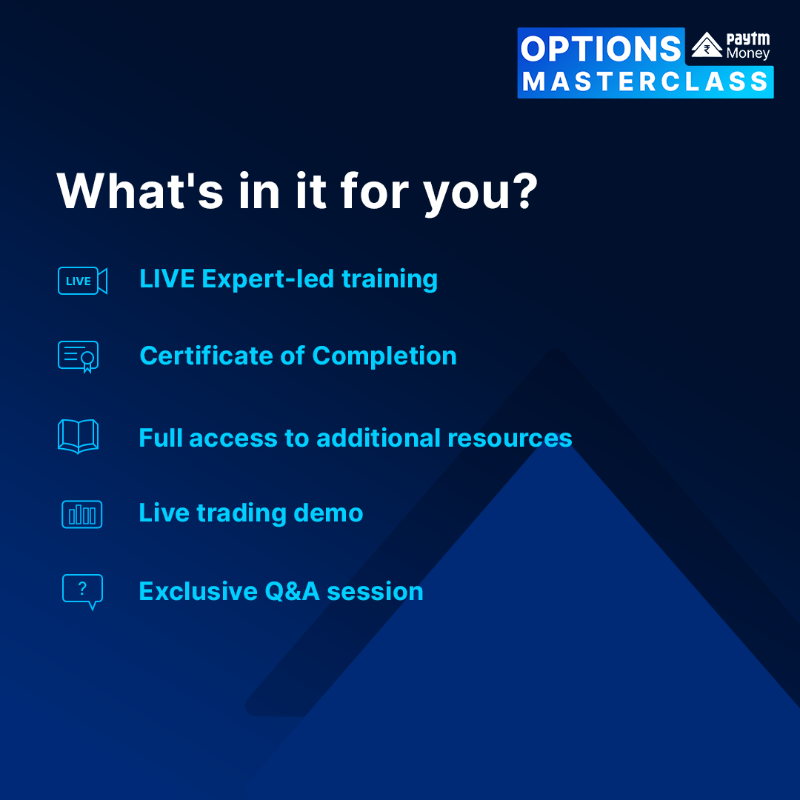 PaytmMoney's tweet photo. Witness the live market in action and take away essential lessons of Options trading from our Masterclass with @KushBohra

Date - 16th Sep, Sat
Time - 9:30 AM - 5:30 PM
Location- Andheri, Mumbai

#Masterclass #ProOptionsTrading #LearnWithPaytmMoney #PaytmMoney