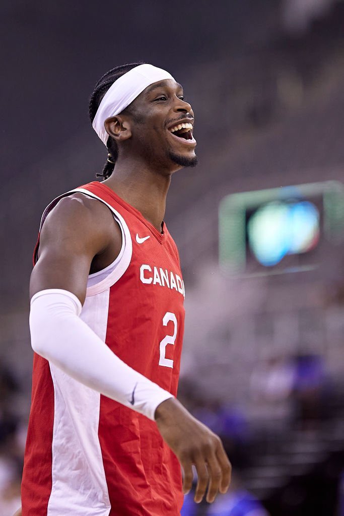 SHAI GILGEOUS-ALEXANDER IN THE BIGGEST GAME OF HIS LIFE TO ADVANCE TO THE WORLD CUP SEMI-FINALS

31 POINTS
81.4 TS% (!!!)
10 REBOUNDS
4 ASSISTS TO 1 TURNOVER
2 STEALS
W

EFFICIENTLY DISPATCHED ONE OF THE WORLD CUP FAVORITES ABD OUT DUELED LUKA ON THE WORLD STAGE TO SEND CANADA TO