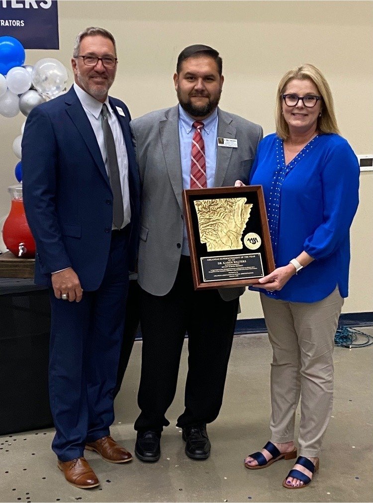 Congratulations to our very own Dr. Karen Walters for being recognized as the 2024 Arkansas Superintendent of the Year!  Dr. Walters to be an exceptional leader who is extremely deserving of this honor. Join us in celebrating her achievement. #BryantProud
