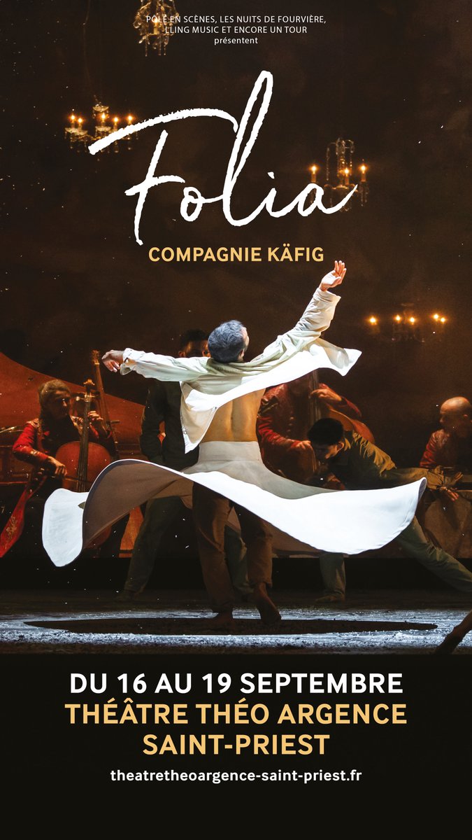 [FOLIA] J-10 avant la série exceptionnelle des 4 dates du spectacle "Folia" de <a href="/MouradMerzouki/">Mourad Merzouki</a> au Théâtre Théo Argence !
👉 Dernières places sur theatretheoargence-saint-priest.fr