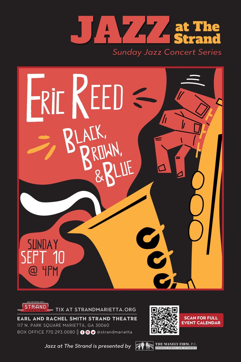 Join us for #jazz! This Sunday, September 10 at 4pm at Marietta's Strand Theatre!

thestrand.my.salesforce-sites.com/ticket/#/