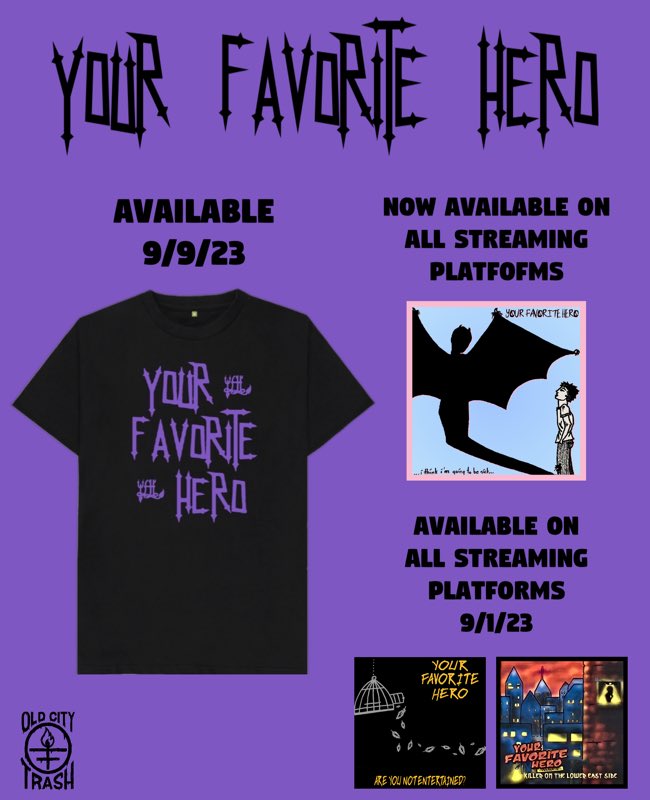 We’ll have some new merch for you all just in time for Saturday’s show in Knoxville!