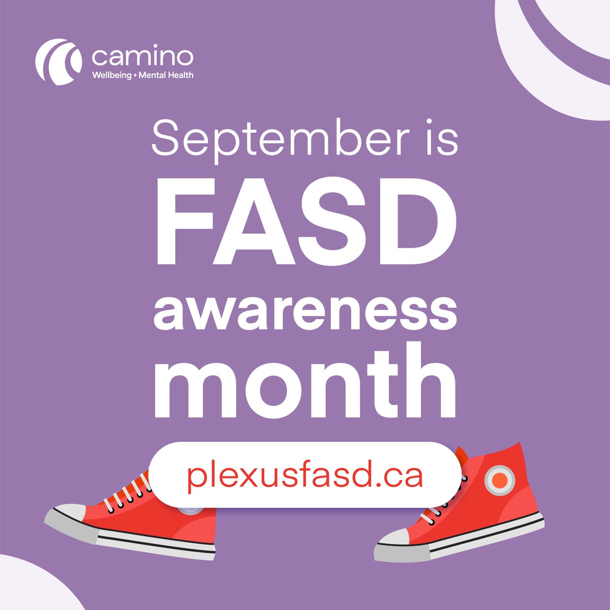 CaminoWellbeing's tweet image. September is Fetal Alcohol Spectrum Disorder (FASD) Awareness Month. FASD affect 4% of Canadians (which is more than Autism Spectrum Disorder, Cerebral Palsy, and Down syndrome combined*). 1/4

#FASDMonth2023 #RedShoesRock