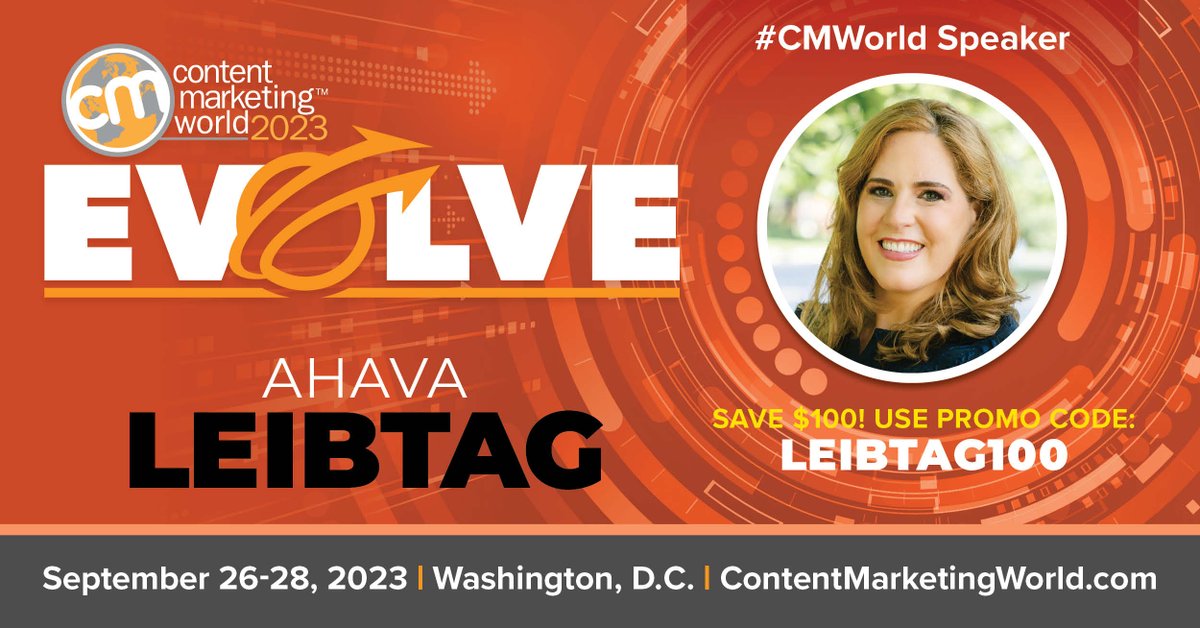 Heading to @CMIContent #CMW this year? Be sure to see @ahaval cheat on #TaylorSwift with her talk: Shine Bright Like a Diamond: 7.5 Content Marketing Lessons from #Rihanna Wednesday, September 27 10:30 am - 11:10 am