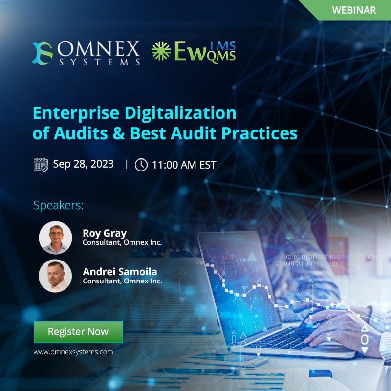 omnexglobal's tweet image. Webinar: Enterprise Digitalization of Audits &amp;amp; Best Audit Practices
Date &amp;amp; Time: Sep 28 2023 11:00AM EST
Register Now: hubs.li/Q021dCDL0

#DigitalAudit #AuditTechnology #AuditInnovation #AuditAutomation #AuditBestPractices #EnterpriseAudit #ComplianceAudit