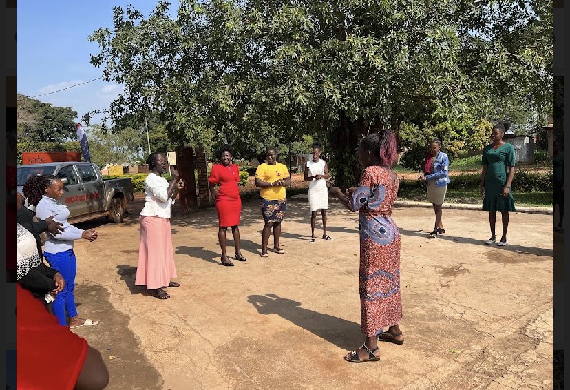 Practicing the principle of Inclusivity by providing platforms that cater for all . A sign language interpreter during a debrief. #FeministConvention