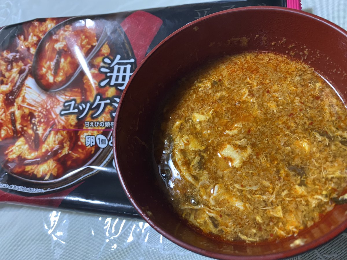 recklesser50's tweet photo. コレ結構旨いよ！
海老だし🦞効いてる〜‼️

298円なら絶対買いです！

#マリンフーズ #旨いスープ #スーパー #鮮魚売場 #ヒット商品 #新商品 https://t.co/TTUo5qzNyg