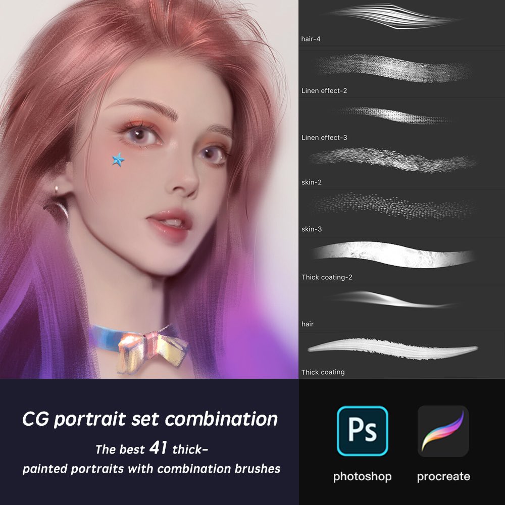 DopeyRex0000's tweet photo. @asterrales 🎨🎨The new brushes have been put on the shelves. This time, the character brush brush set package includes 41🖌️🖌️ selected brushes.(There are trial packages to choose from) If you are interested, you can click on the link to view the details.💗💗

https://t.co/Yv3d1MOxav https://t.co/gkXJaBSkRa