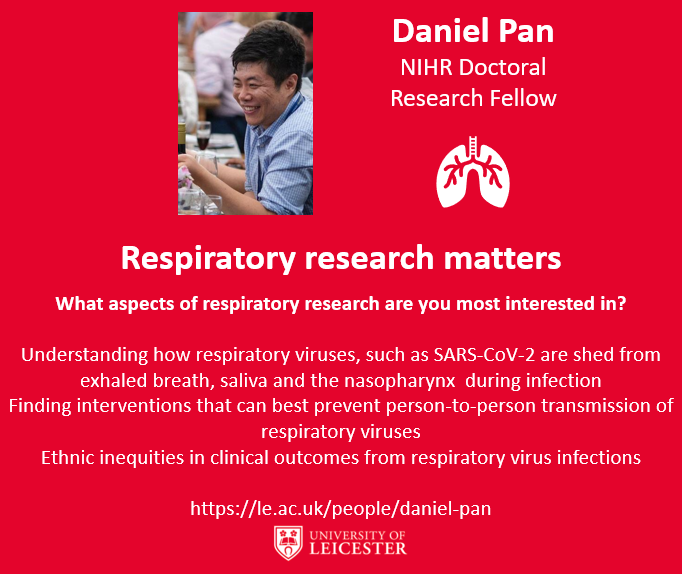 🔦Our inaugural Early Career Researcher (ECR) Spotlight: Find out more about Daniel’s research here: le.ac.uk/people/daniel-… 👇 #respisbest