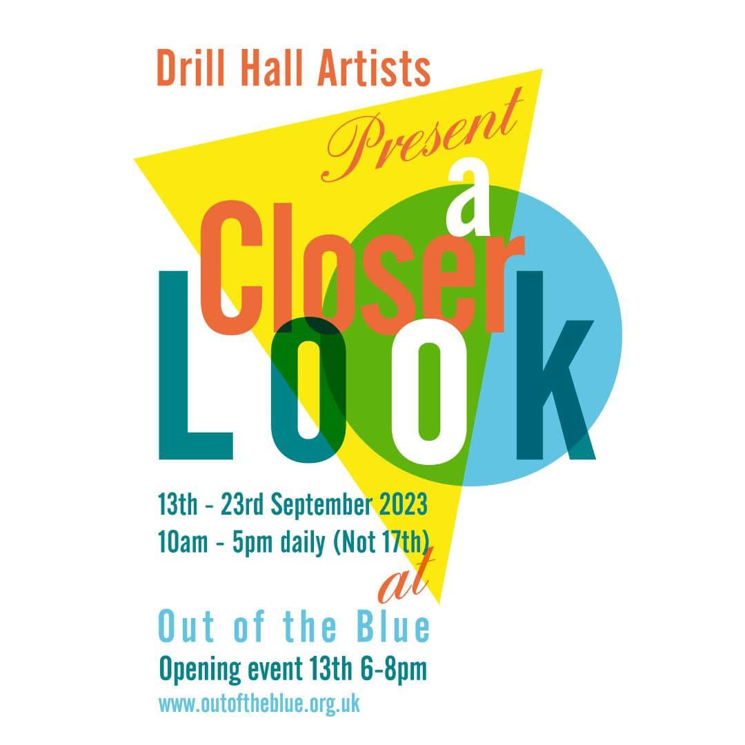 Only 1️⃣ week to go! A Closer Look opens on Wed 13th Sep. 🥳 A showcase of the work of the talented Drill Hall artists & makers, it'll feature paintings, illustration, photography & more. It's on from Wed 13th to Sat 23rd Sep. Find out more. ↩️ ➡️ org.pulse.ly/glv5y75do9