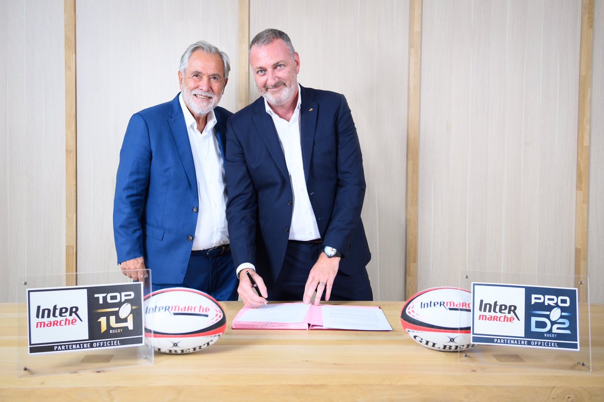 La Ligue Nationale de Rugby (LNR) et Intermarché, enseigne alimentaire du Groupement Les Mousquetaires, sont fières d’annoncer la prolongation de leur partenariat jusqu’à la saison 2027-2028 Le communiqué 📄➡️ bit.ly/3LaLIKp