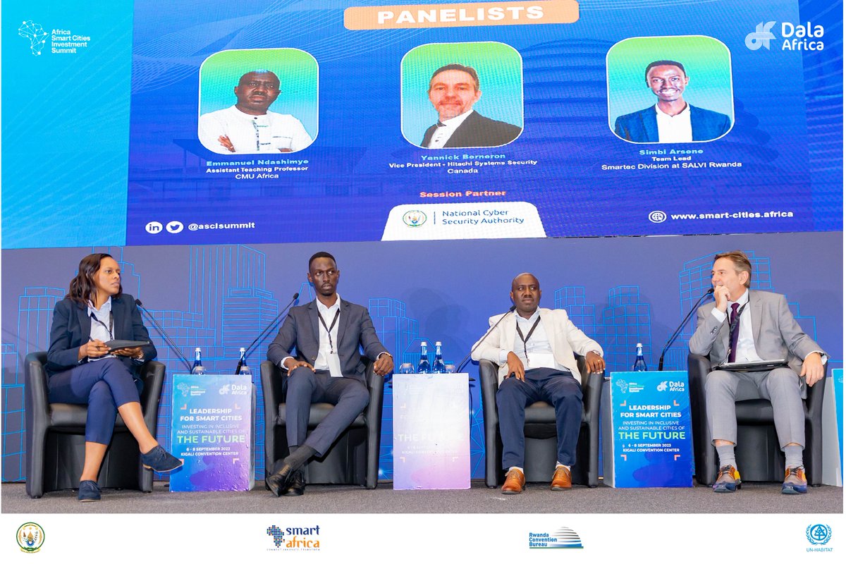 <a href="/Cybersec_Rwanda/">National Cyber Security Authority</a> <a href="/SimbiArsene/">Simbi Arsene</a> <a href="/HitachiSysSec/">Hitachi Systems Security</a> <a href="/RealSmartAfrica/">Smart Africa Org</a> <a href="/UNHABITAT/">UN-Habitat</a> <a href="/CityofKigali/">City of Kigali</a> <a href="/RCBrwanda/">Rwanda Convention Bureau</a> <a href="/SimbiArsene/">Simbi Arsene</a>, Team Lead of the Smarttec Division at Salvi Rwanda, emphasized the need for efficient technology in smart cities due to population growth. 

He discussed the risks posed by the increasing number of connected devices and stressed the importance of standardized