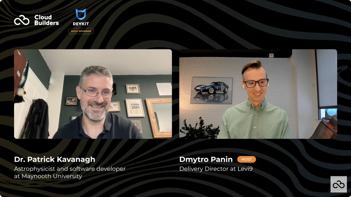 Our Cloud Builders: Python Conf is started. <a href="/paddyk_astro/">Paddy Kavanagh</a> had great fireside chat about Python's role in unlocking the Universe's mysteries through the #Jwst 

You still have a chance to join us: cloud-builders.tech/en/python-conf

#Python