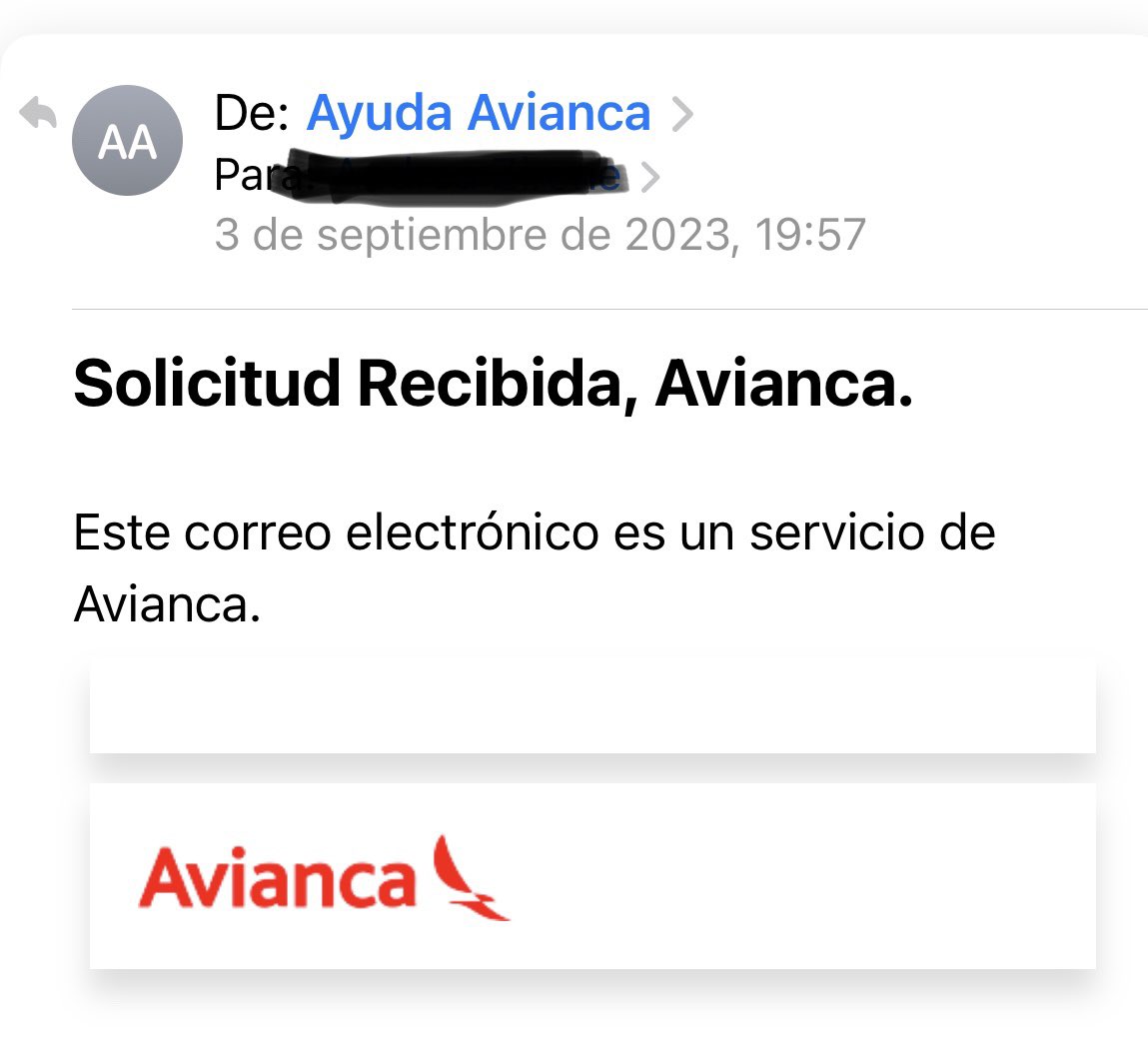 Andreazeta17's tweet photo. Me gustaría saber cuáles son los plazos de resolución de un reclamo… @Avianca @AviancaEscucha @AviancaSAM https://t.co/wMaUut5nmo