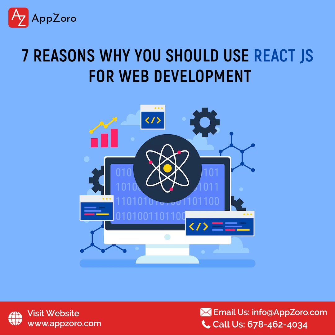 AppZoroT's tweet photo. Unlock the Power of React JS! Here are 7 reasons why it's a game-changer for your web development projects.
Check out here: https://t.co/pMz7MjiwUf
#ReactJS #WebDevelopment #websitedevelopment #CustomWebDevelopment #WebDevSolutions #WebAppDevelopment #appzoro https://t.co/sP638IsIfR