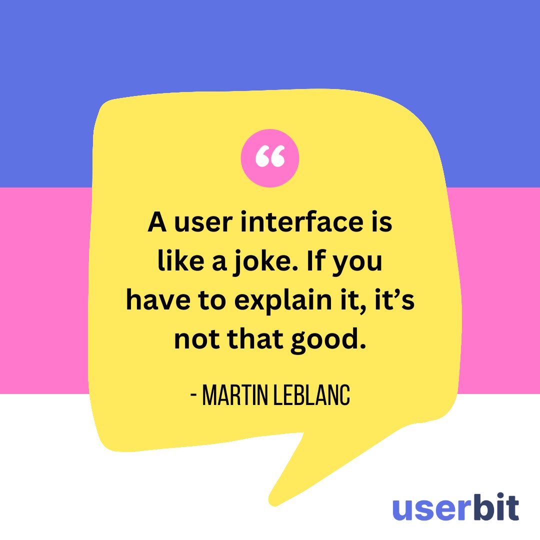 UserBitApp's tweet image. If your UI needs a loooong manual, it may be time for a redesign. 😬

#UserInterface #UXQuote #SimplifyUX