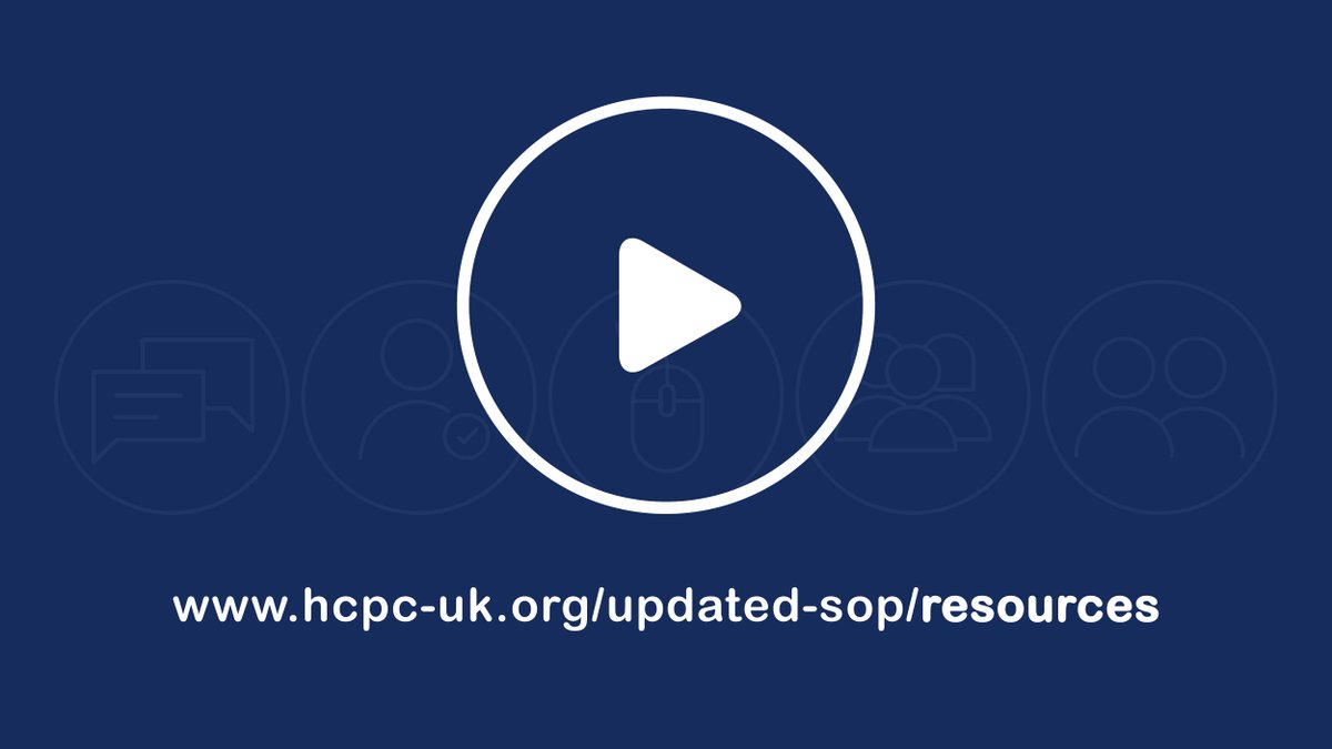 Need support with the updated standards of proficiency? We have a number of in-depth webinars looking at key themes in the changes, designed to inform and support registrants 📺👇 hcpc-uk.org/updated-sop/re…