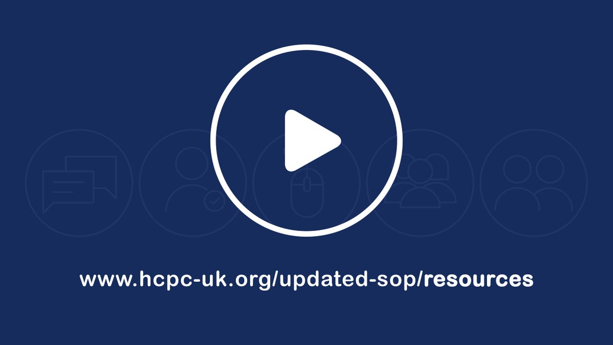 Need support with the updated standards of proficiency?  

We have a number of in-depth webinars looking at key themes in the changes, designed to inform and support registrants 📺👇 

hcpc-uk.org/updated-sop/re…