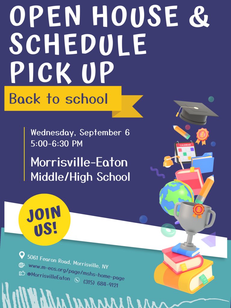 MEatoncsd's tweet photo. Middle/High School Community

Open House and Schedule Pick Up is Tonight

Schedule is as follows:

Schedule Pickup at 5:00
Welcome at 5:15
Classroom Visits from 5:30-6:30

See you there,

-Mr. Rauch https://t.co/S2Ny9bStZ4