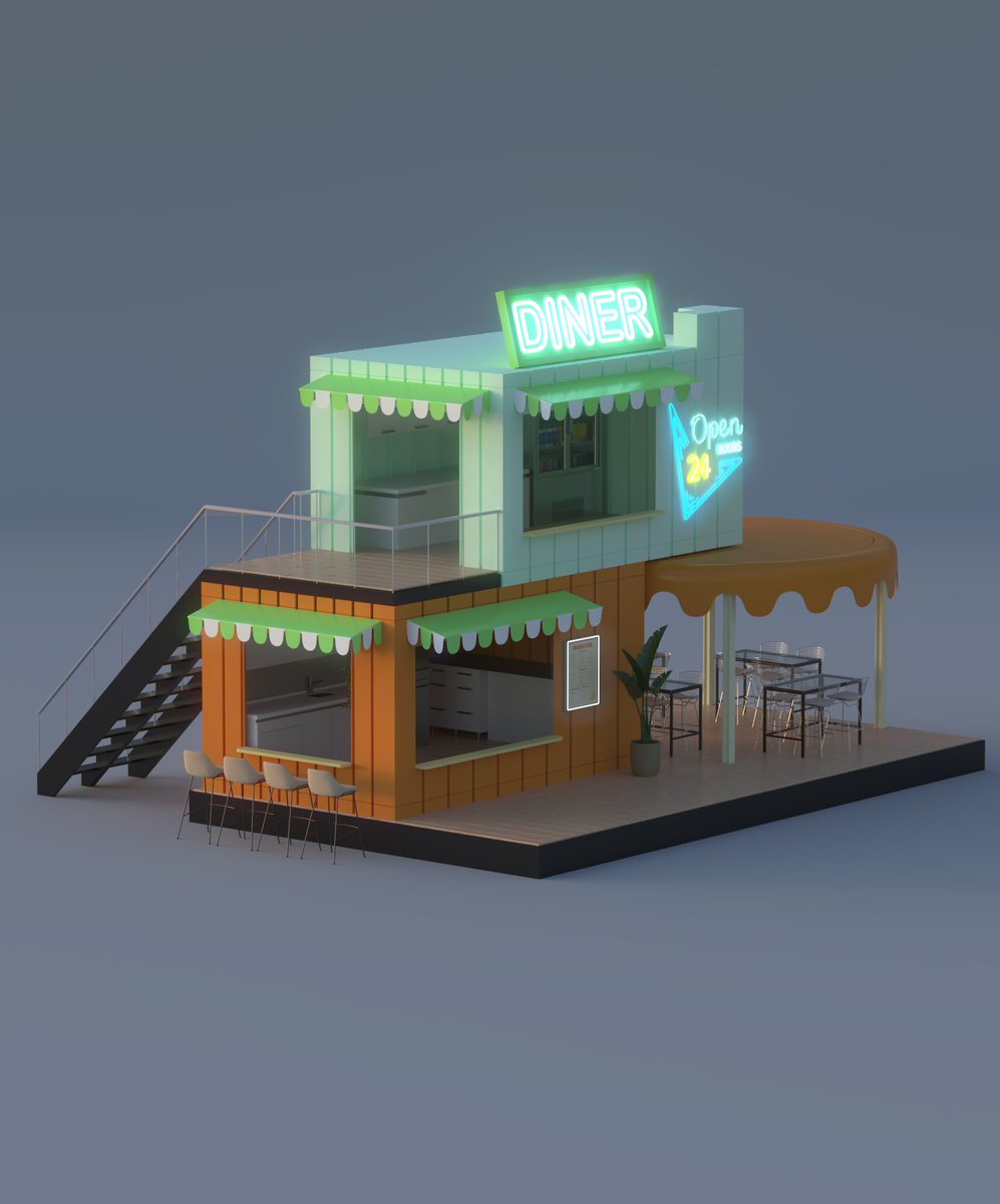 ISOMETRIC DINER

Done in 3ds Max and Vray 6
