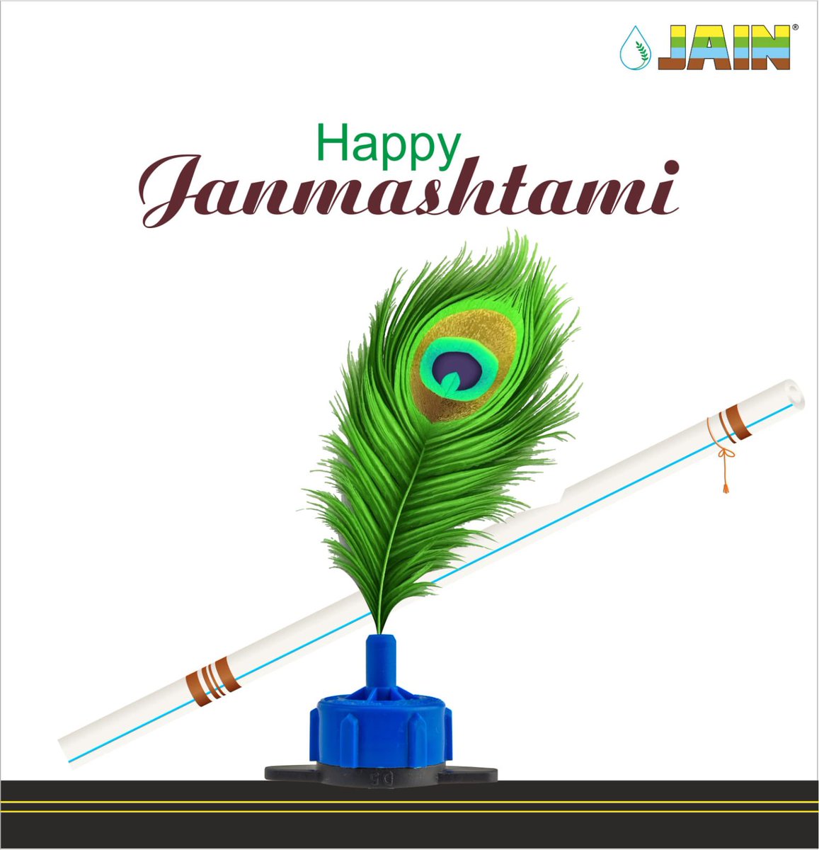 This Janmashtami, Let the Krishna's divine melody resonate in your hearts and farms 🌱 

#JainIrrigation wishes everyone a Happy Janmashtami! 🍯🌟🎶

#IrrigateToCelebrate 💧#DivineMelody #JainTissueCulture #JainPlumbing #JainPipes  #Celebrations #FestiveVibes #JISL…