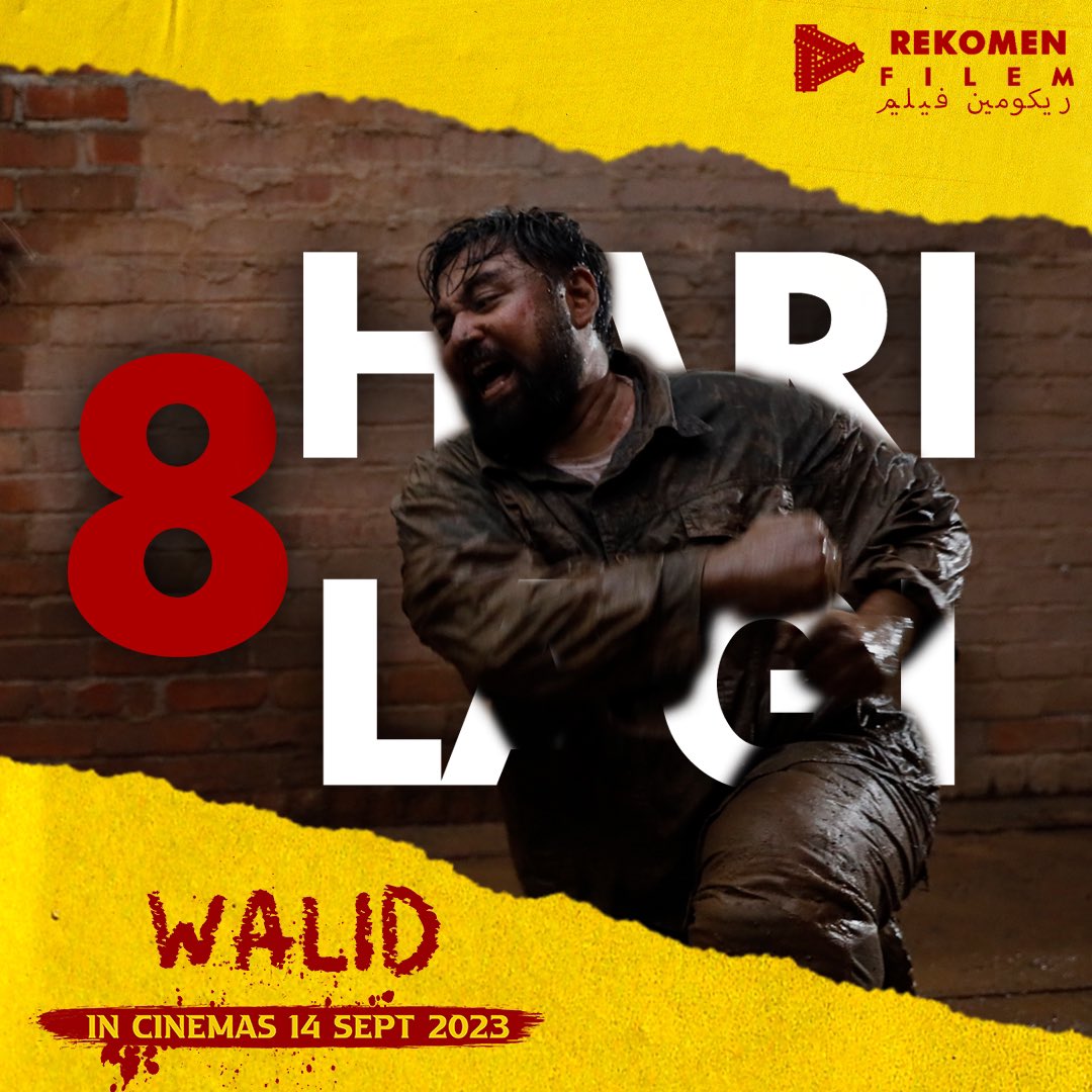 8 HARI LAGI! Nantikan #FilemWalid🪓 penuh aksi-padat &amp; brutal tayang di pawagam seluruh Malaysia 14 September ini!Pakat mai tengok nah!

Arahan @areelabubakar 
Dibintangi oleh: <a href="/megat_sharizal/">Megat Sharizal - #FreePalestine 🇵🇸✊🏼🇲🇾</a>  <a href="/nam_ron/">Norman Nething</a>  <a href="/aliffyasraff/">Aliff Yasraff</a>