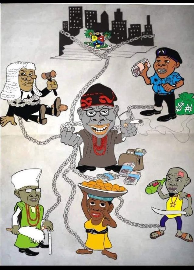 UchePOkoye's tweet photo. They said we should take our anger to the poll, we did, they rigged and unleashed violence on us. 
We raised an alarm, they said we should head to court and present our case, we went to court and presented evidence. 

Judges threw away the Constitution and electoral act and upheld illegality. 

“To start Chaos is very easy”