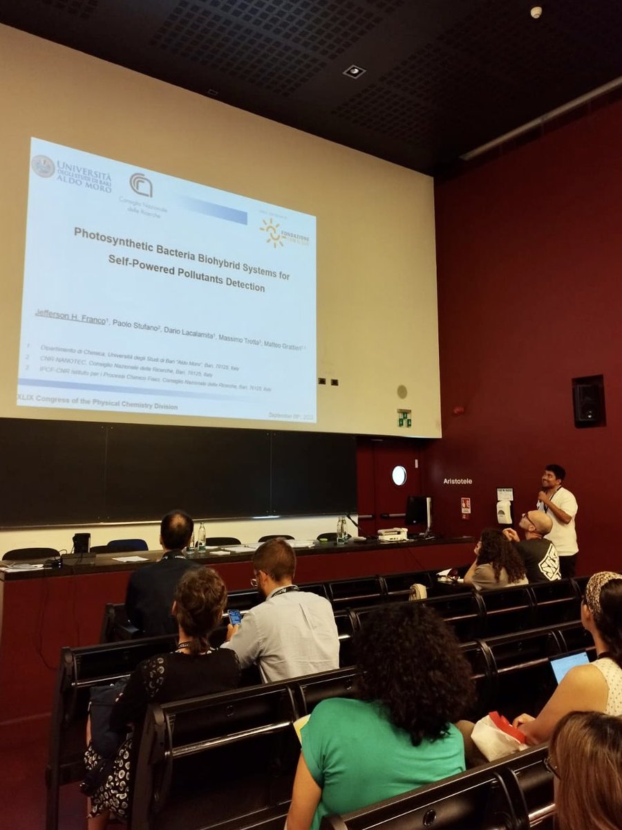 Grattieri Lab (@grattierilab) on Twitter photo Very proud of Jefferson Franco @Jeffers44582108 representing the Lab today at the Congress of the Physical Chemistry Division of <a href="/SocChimIta/">Società Chimica Italiana</a> in Turin! <a href="/ConilSud/">Fondazione CON IL SUD</a> Very proud of Jefferson Franco @Jeffers44582108 representing the Lab today at the Congress of the Physical Chemistry Division of <a href="/SocChimIta/">Società Chimica Italiana</a> in Turin! <a href="/ConilSud/">Fondazione CON IL SUD</a>