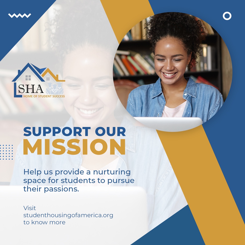 We champion the best of the best! Student Housing of America, Inc., (SHA) believes in the hopes and dreams of our HBCU student residents! 
#safehousing #affordablehousing #studentsupports #sha #donate