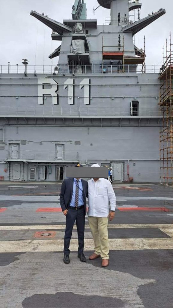 Duorope's tweet photo. Latest visuals from R11 INS Vikrant. #MFSTAR https://t.co/cQd5DESNvX