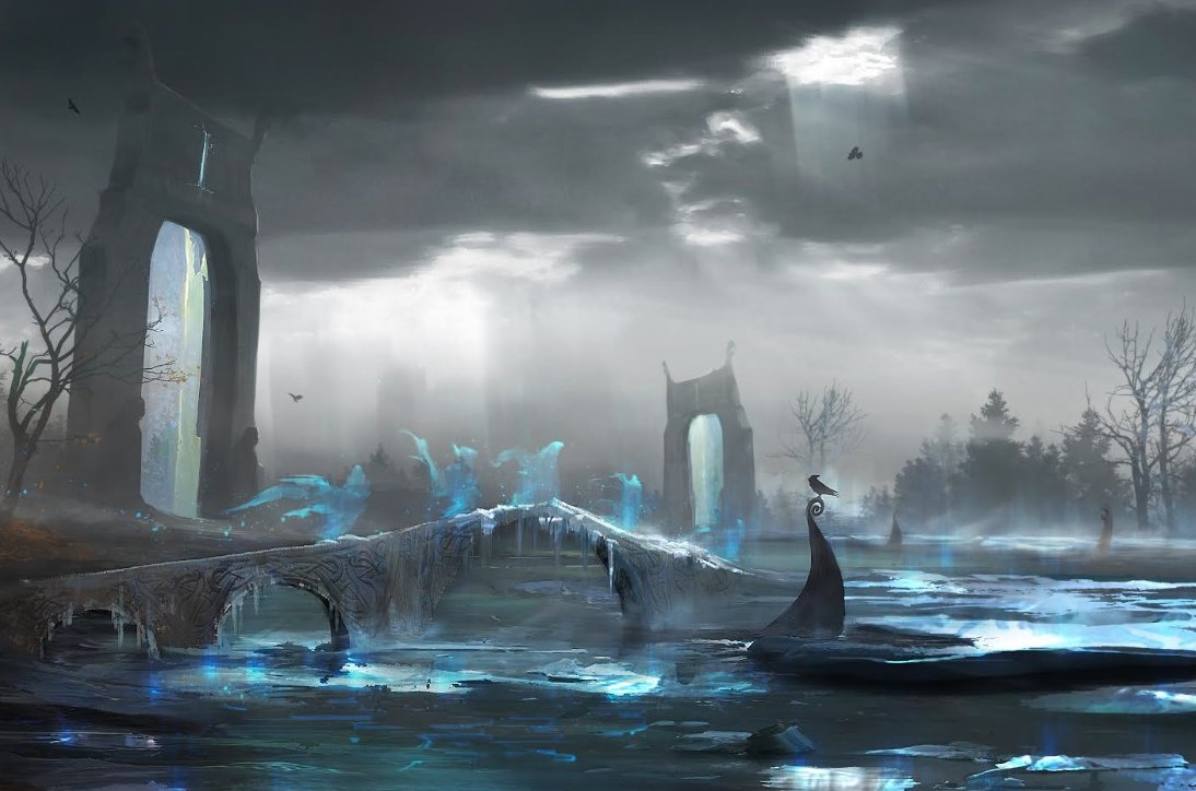 Nástrǫnd (Dead Body Shore), is a place of punishment in Hel and the afterlife for those who have committed heinous crimes, such as murder and oath breaking.

Níðhǫggr also lives here, and is said to be among the serpents that feed on the corpses.

🖼 "Hel" by Massimo Porcella.