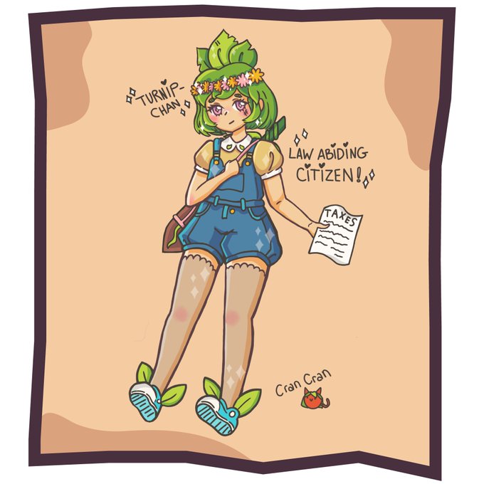 Tell me not to cosplay Turnip-Chan because I SO WANT TO!  (This is from Turnip Boy Commits Tax Evasion)