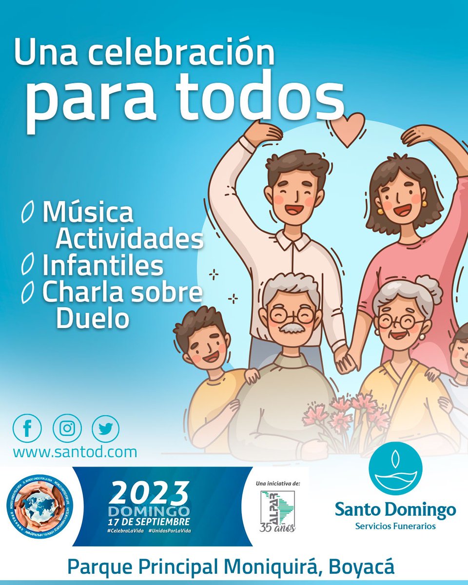 santodomingosas's tweet photo. "Esta vida es perfecta, porque es la única que podemos vivir" por eso😇#UnidosPorLaVida🙏🏼Celebra con nosotros #Septiembre17 para #Honrar y #CelebraLaVida desde #Moniquirá #Boyacá en el movimiento mundial @MUPLV 2023 Iniciativa de ALPAR @santodomingosas #HonramosLaVida https://t.co/s9zR9cslq5