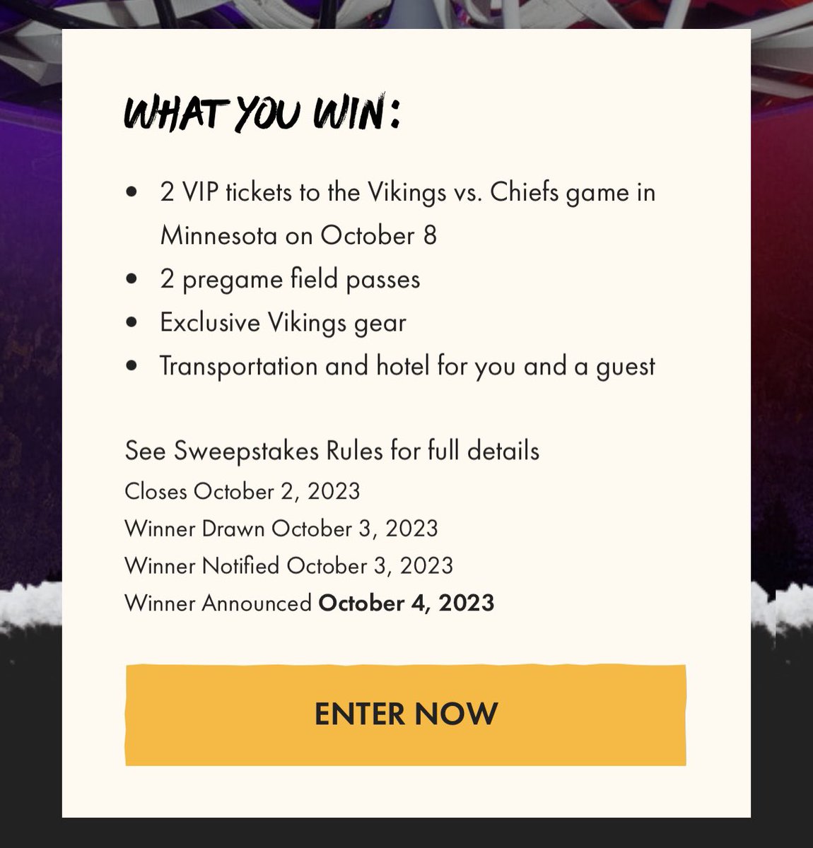 tickets to vikings game