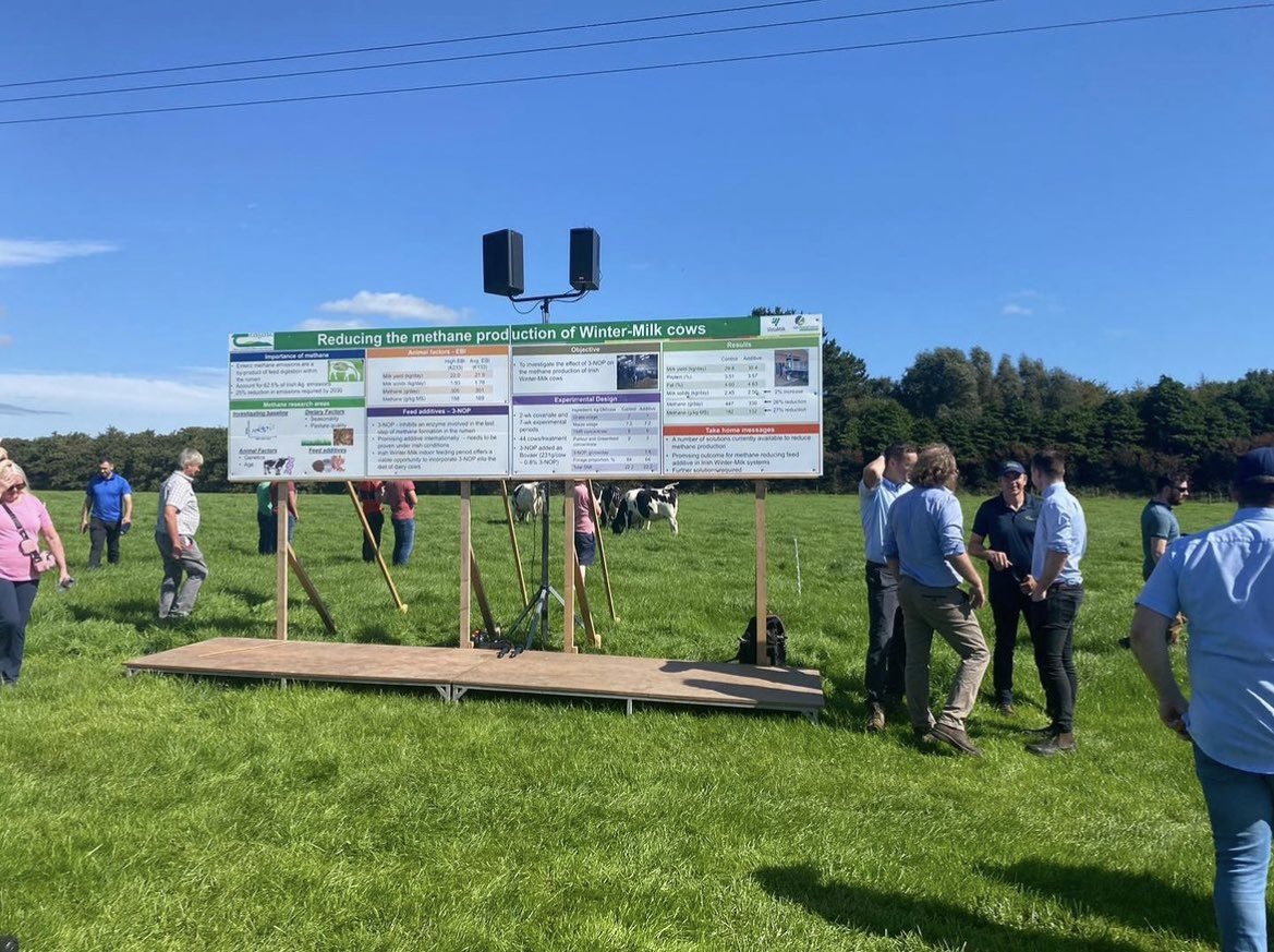 Interesting research on display today at the Teagasc Winter Milk Open Day here at Johnstown Castle Research Centre #teagasc #dairy #irishresearch