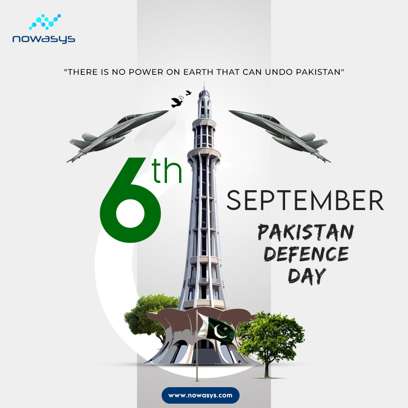 Nowasys_'s tweet photo. Nowasys proudly stands with Pakistan in commemorating Defense Day. 
Let us remember and honor their sacrifices as we celebrate Pakistan's Defence Day. 🌟🙌

#DefenceDay #6thSeptember #PakistanZindabad #Nowasys #SaluteToHeroes #pakistan #pakistanspride https://t.co/e8i7iJaZq1